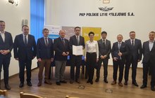 Podpisanie umowy na budowę linii kolejowej nr 622, na odcinku Szczyrzyc – Tymbark, w ramach projektu Podłęże-Piekiełko fot. Piotr Hamarnik