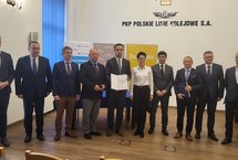 Podpisanie umowy na budowę linii kolejowej nr 622, na odcinku Szczyrzyc – Tymbark, w ramach projektu Podłęże-Piekiełko fot. Piotr Hamarnik