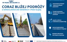 Infografika zawiera informacje na temat realizacji inwestycji i jej efektów dla projektu Rewitalizacja linii kolejowej nr 285 na odcinku Wrocław Główny – Świdnica Przedmieście wraz z linią nr 771 Świdnica Przedmieście – Świdnica Miasto. Po ponad 20 latach pojedziemy pociągiem z Wrocławia do Świdnicy. Mieszkańcy Dolnego Śląska zyskają dodatkowy dostęp do kolei. We wrześniu zakończono prace na torach między Wrocławiem a Sobótką. Pociągi towarowe kursują od Sobótki do Świdnicy. Przygotowywane są perony, przejazdy i mijanki. Inwestycja za ponad 200 mln zł realizują PKP Polskie Linie Kolejowe S.A. z udziałem środków unijnych z RPO Województwa Dolnośląskiego.