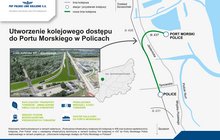 PLK SA Grafika - Utworzenie kolejowego dostępu do Portu Morskiego w Policach