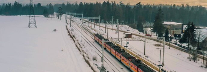 Pociąg na trasie Chabówka - Zakopane, fot. Łukasz Hachuła