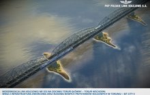 Wizualizacja nowego mostu kolejowego w ramach modernizacji linii nr 353 na odc. Toruń Główny - Toruń Wschodni; aut. PLK SA
