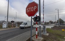 Mysłaków - przejazd kolejowo-drogowy Fot. Łukasz Bryłowski