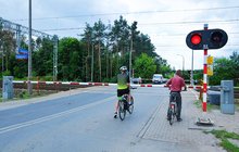 Przejazd kolejowo-drogowy ul. Malownicza Łódź fot. Rafal Wilgusiak PLK SA