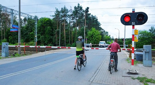 Przejazd kolejowo-drogowy ul. Malownicza Łódź fot. Rafal Wilgusiak PLK SA