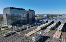 Widok z góry na perony stacji Warszawa Zachodnia, fot. P.Mieszkowski, A.Lewandowski