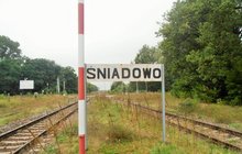 Stacja kolejowa w Śniadowie.