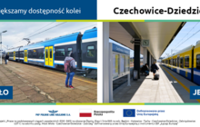 Infografika - Zwiększamy dostępność kolei Czechowice-Dziedzice, zdjęcia ze stacji przed i po inwestycji (3)