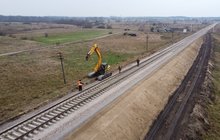 Nowe tory na odcinku Lubartów – Brzeźnica Bychawska.