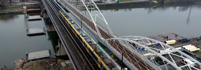 Most nad Wisłą w Krakowie, fot. Piotr Hamarnik