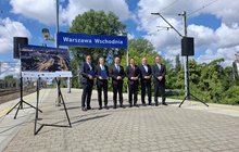 Minister Infrastruktury, Prezydent i wice Prezydent Warszawy, Prezes PLK SA i przedstawiciele wykonawcy z umową na modernizację stacji Warszawa Wsch, PLK