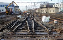 Prace na stacji Czechowice-Dziedzice.