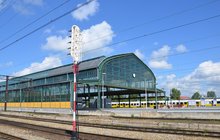 Przebudowana hala peronowa na stacji Legnica. Fot. M. Pabiańska