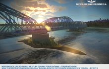 2. Wizualizacja nowego mostu kolejowego w ramach modernizacji linii nr 353 na odc. Toruń Główny - Toruń Wschodni; aut. PLK SA; aut. PLK SA