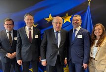 Spotkanie spółek kolejowych z europejskim komisarzem do spraw obrony. fot. PKP SA