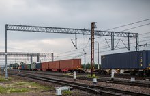 Stacja Terespol, pociągi towarowe na torach Fot. Bartosz Wołoszko