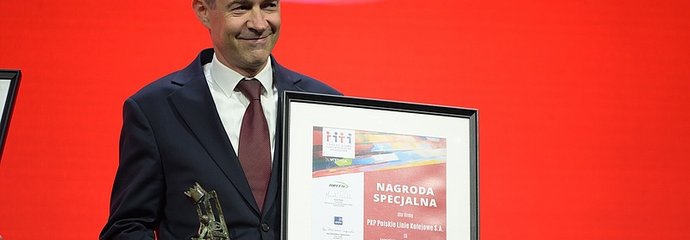 Prezes PLK SA z nagrodą.