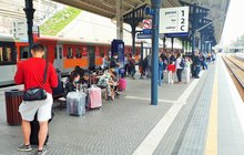 Peron na stacji Gdańsk Główny