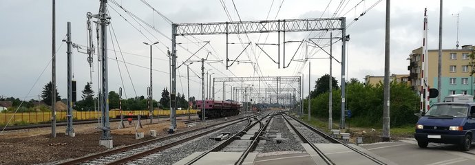 Przejazd kolejowy w Terespolu.