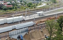 Przystanek Białystok Zielone Wzgórza widok na wejście do tunelu fot Paweł Mieszkowski PKP Polskie Linie Kolejowe SA