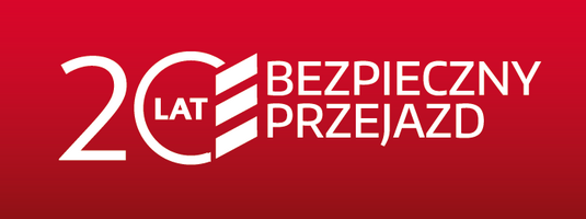 czerwona plansza z napisem 20 lat, po prawej stronie logotyp kampanii