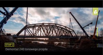 Budowa nowego mostu kolejowego nad Notecią