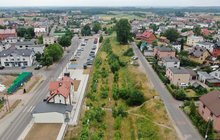 Stacja Sierakowice z drona. Fot. Szymon Danielek PLK