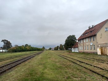 Stacja kolejowa w Mrągowie fot. Martyn Janduła