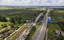 Uhowo - budowa mostów kolejowych nad Narwią fot Łukasz Bryłowski PKP Polskie Linie Kolejowe SA.