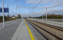 Stacja Przysucha, nowe perony i tory fot. Adam Gawlik PLK SA