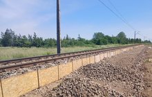 Budowa nowego przystanku Głowno Północne, robotnicy przy torze fot. Jakub Raj PLK SA (3)