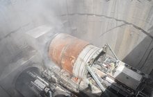 TBM Faustyna zaczęła drążenie 2 tunelu w Łodzi, przebija się przez ścianę