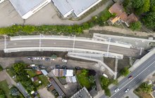 Widok z góry na przystanek Bydgoszcz Stary Fordon, fot. Łukasz Bryłowski, PLK SA 1