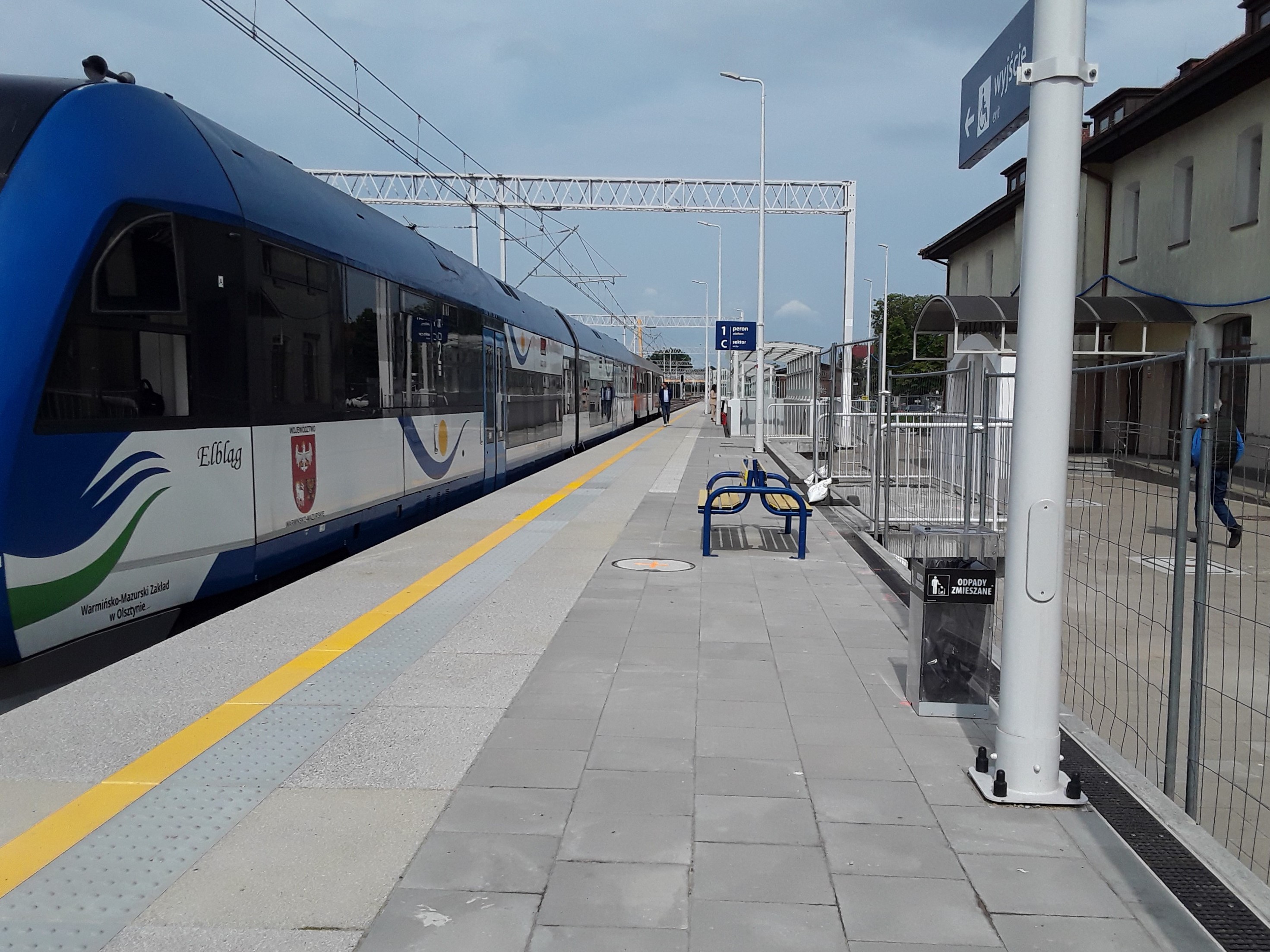 Pierwszy pociąg na modernizowanej trasie Ełk - Giżycko, fot. PLK SA
